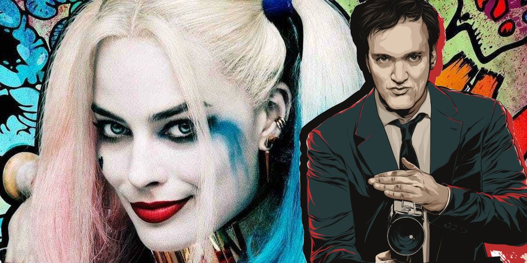 Margot Robbie and Quentin Tarantino