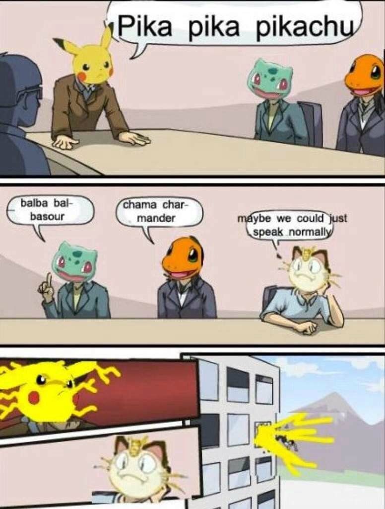 Meowth can talk Pokemon meme
