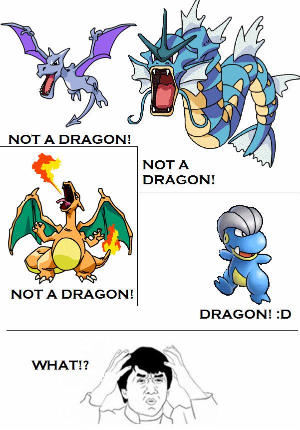 Not a dragon Pokemon meme