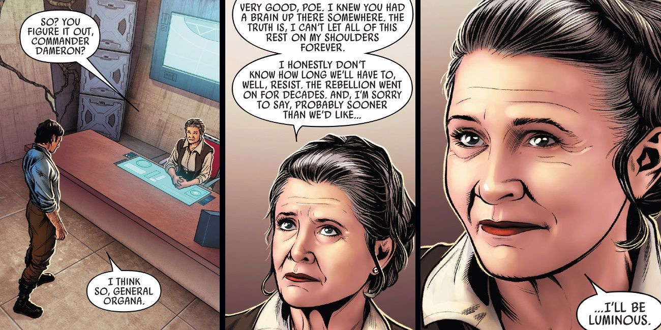 Poe Dameron Comic Leia Death