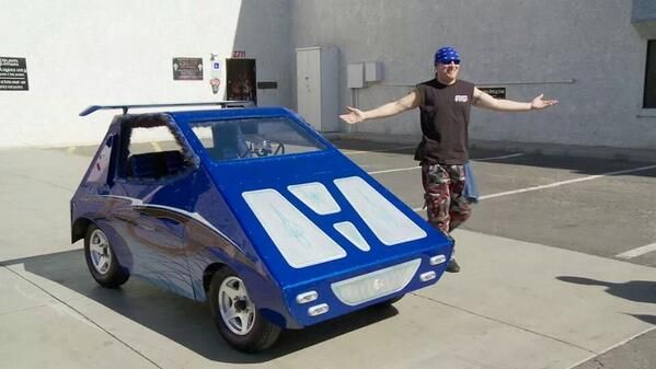 Roli Szabo from Counting Cars and his tiny electric vehicle