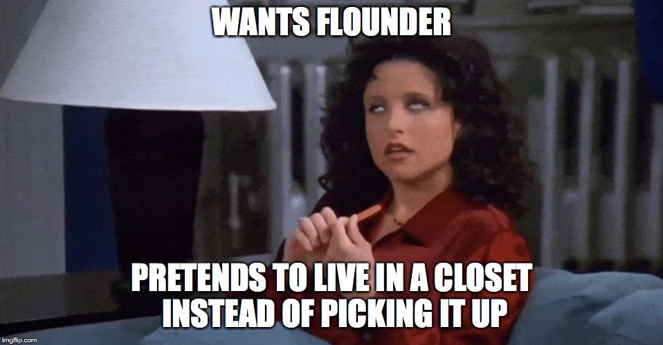 Seinfeld Meme Elaine Flounder Delivery