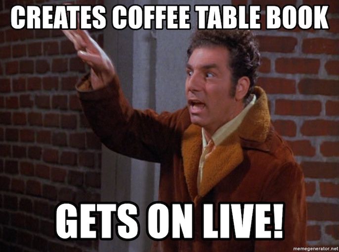 Seinfeld Meme Kramer Coffee Table Book