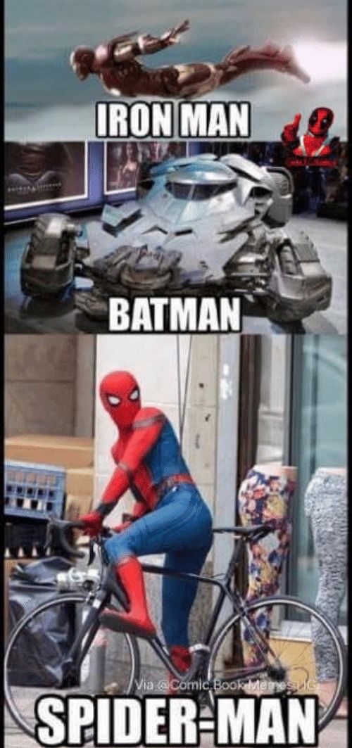 Spider-Man Memes-Spider-Man Riding in Style