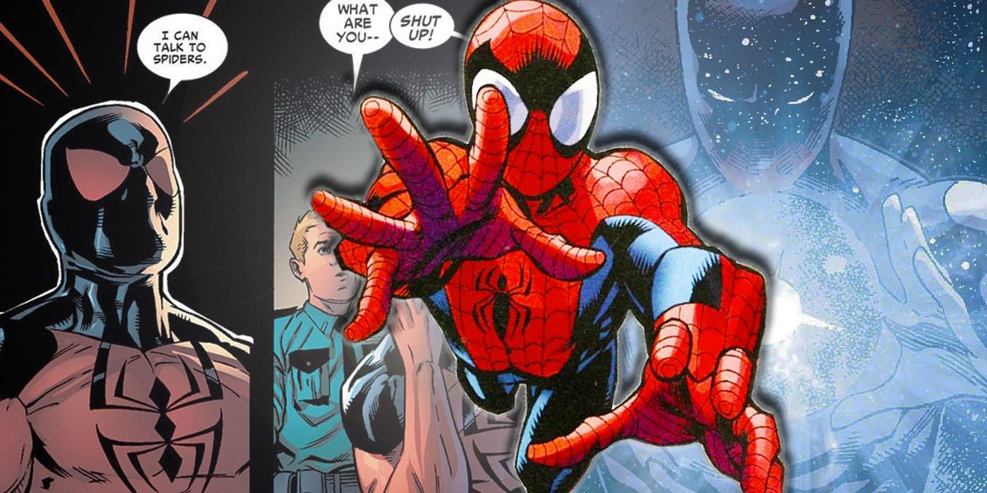 Spider Man talks to spiders