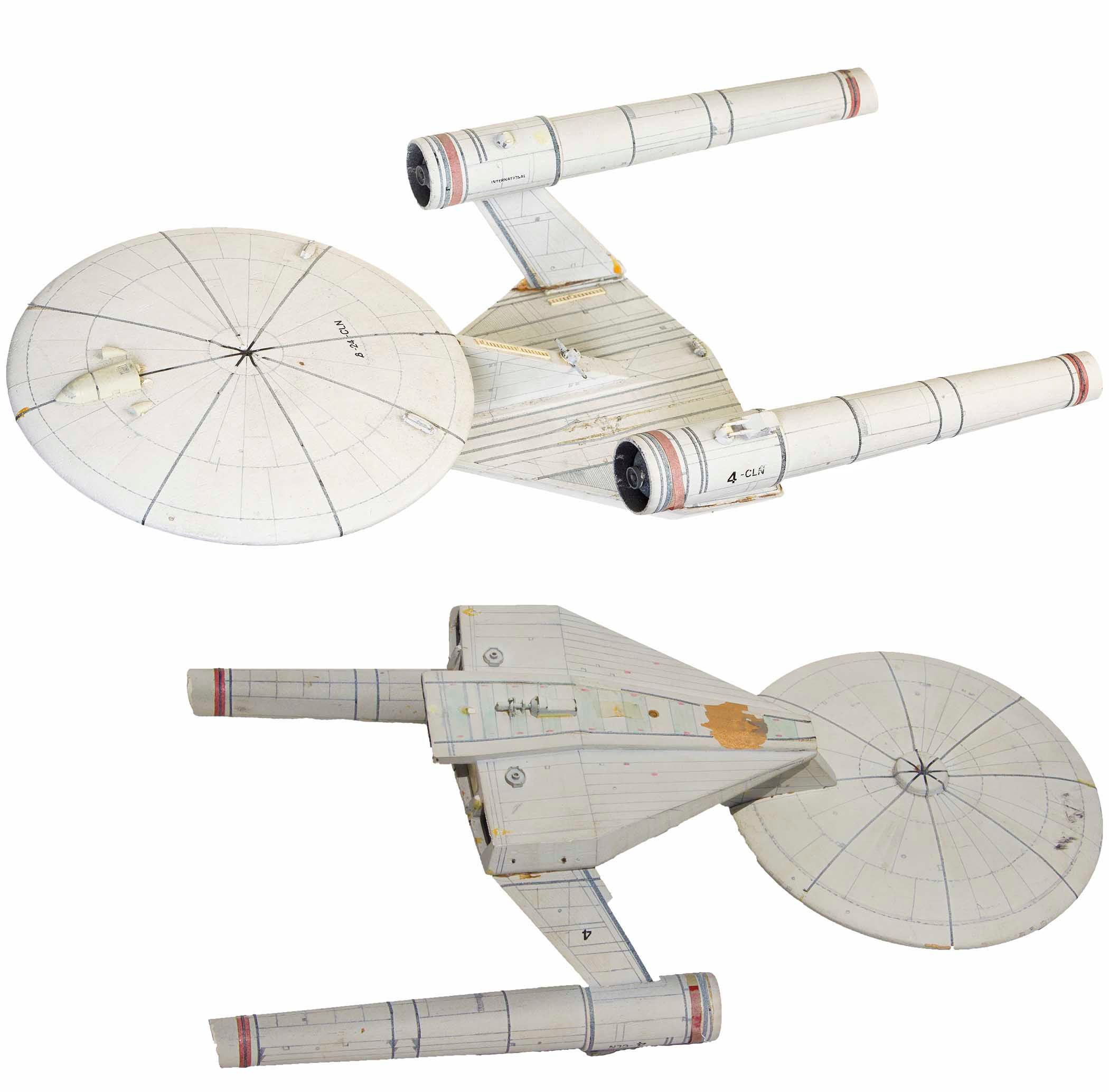 Auctioned model of Ralph McQuarrie Star Trek Enterprise