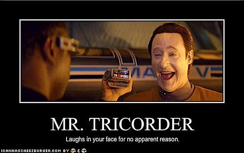 Star Trek movie memes Generations Mr Tricorder