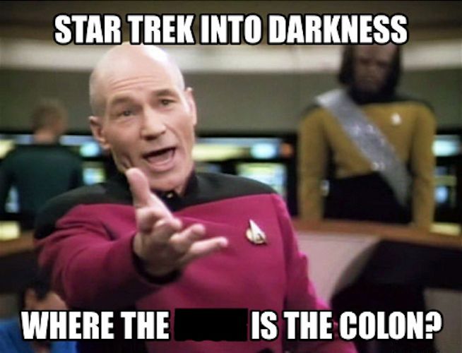 Star Trek movie memes Into Darkness title