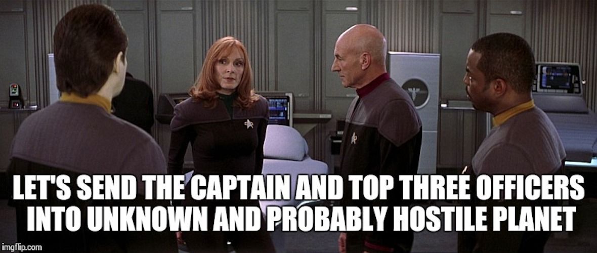 Star Trek movie memes away teams
