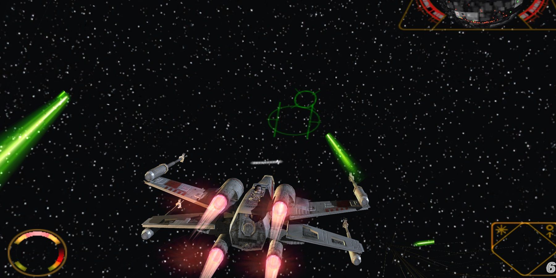 Gameplay from Star Wars Rogue Squadron 2 Rogue Leader