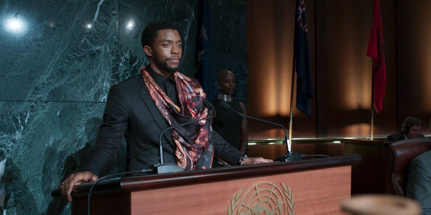 T'Challa speaking to the U.N.