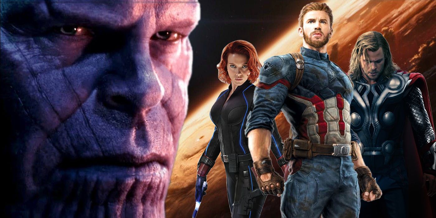 Thanos Black Widow Captain America Thor