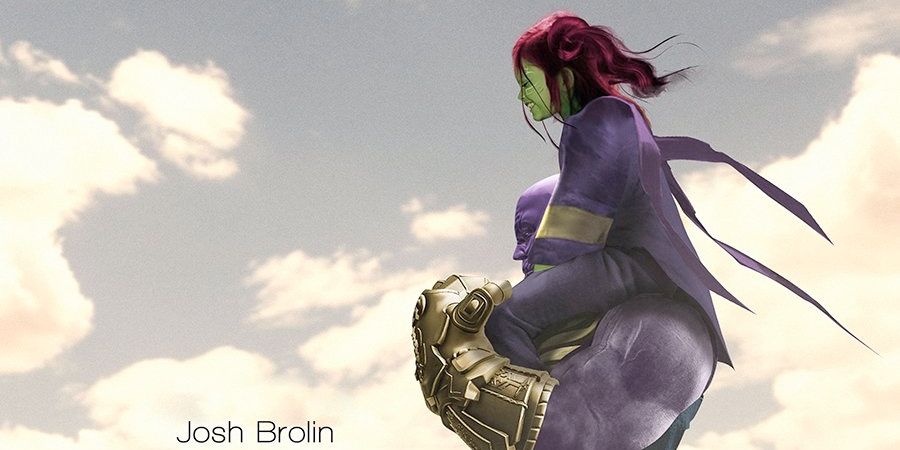 Thanos Gamora fan made poster cropped