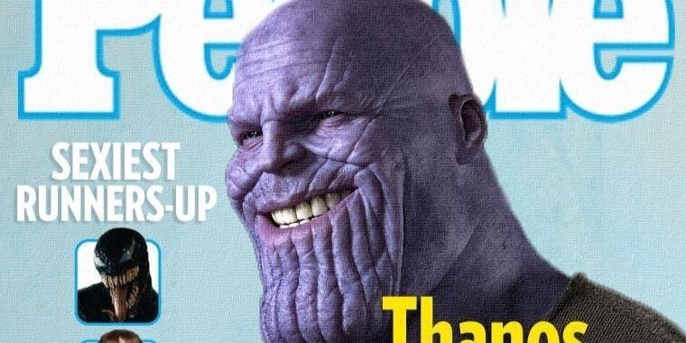 Leaked magazine cover gives first good look at a scowling Thanos
