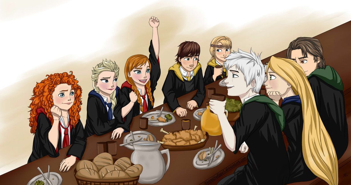The Big Four First Night at Hogwarts by yunnasukiga5