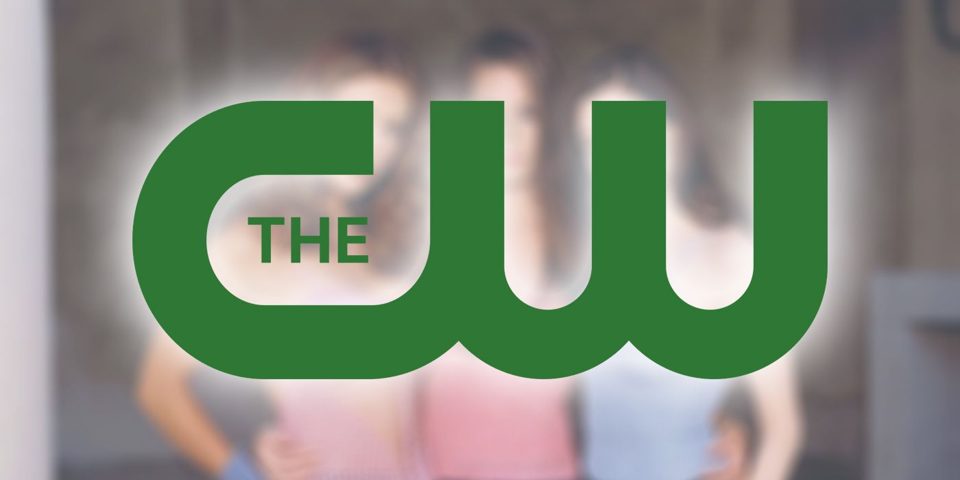 The CW logo with Charmed cast in background