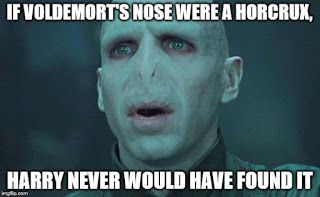 Voldemort Nose Horcrux Harry Potter Meme