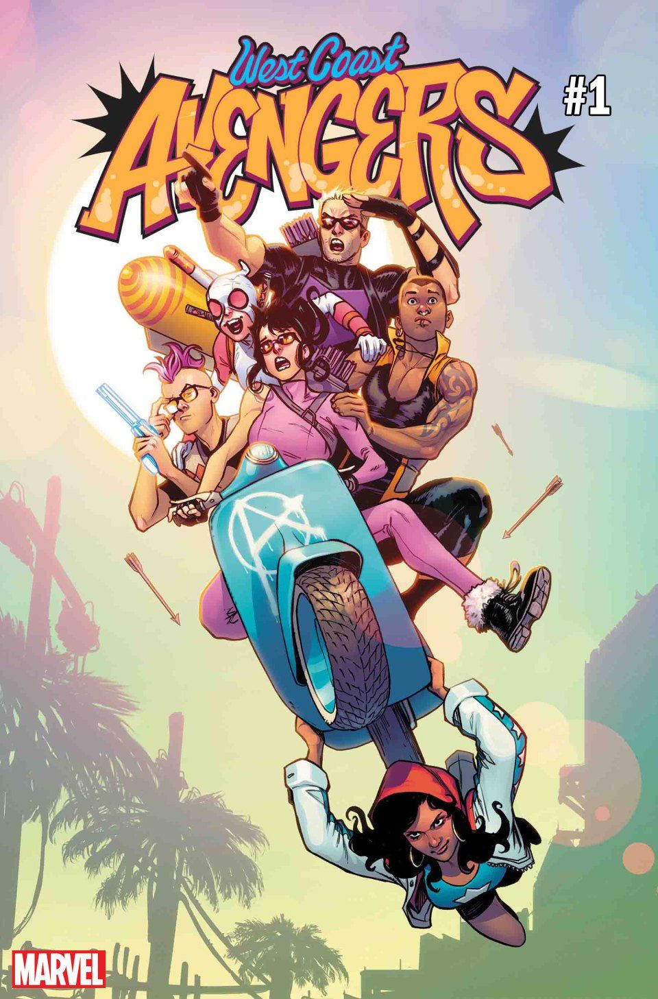 West Coast Avengers 2018 Hawkeye cover