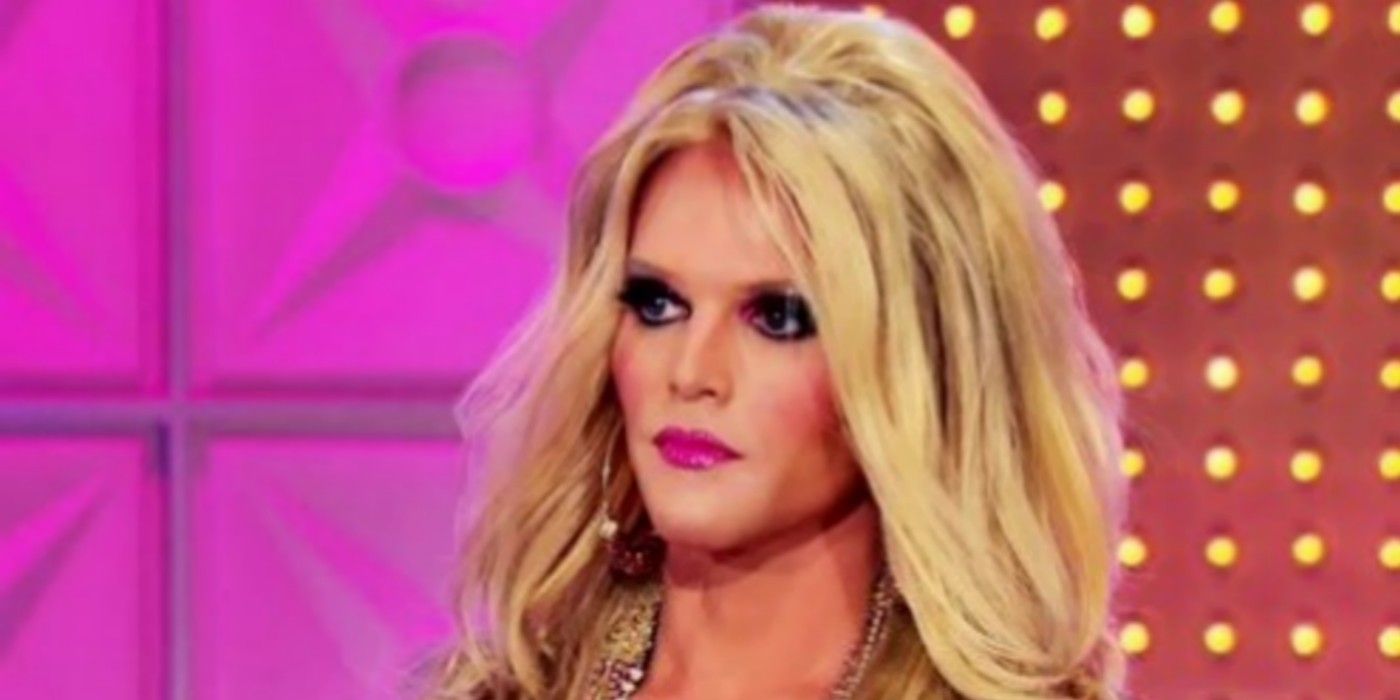 Willam standing on the main stage of RuPaul's Drag Race.