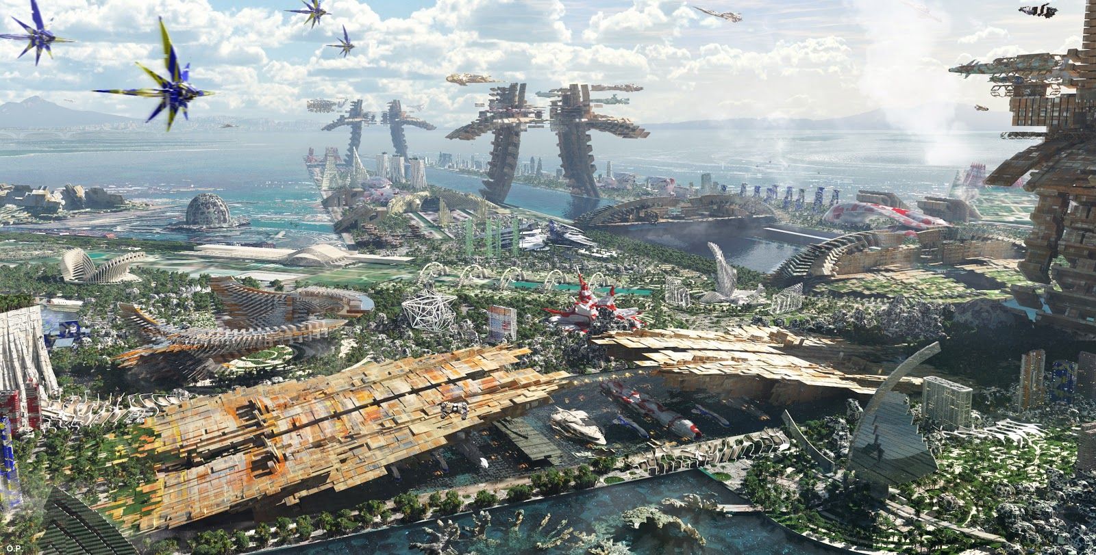 Xandar Concept Art from Guardians of the Galaxy