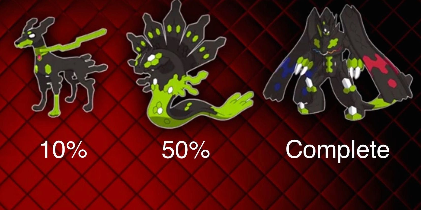 Zygarde appears in its various forms in Pokemon