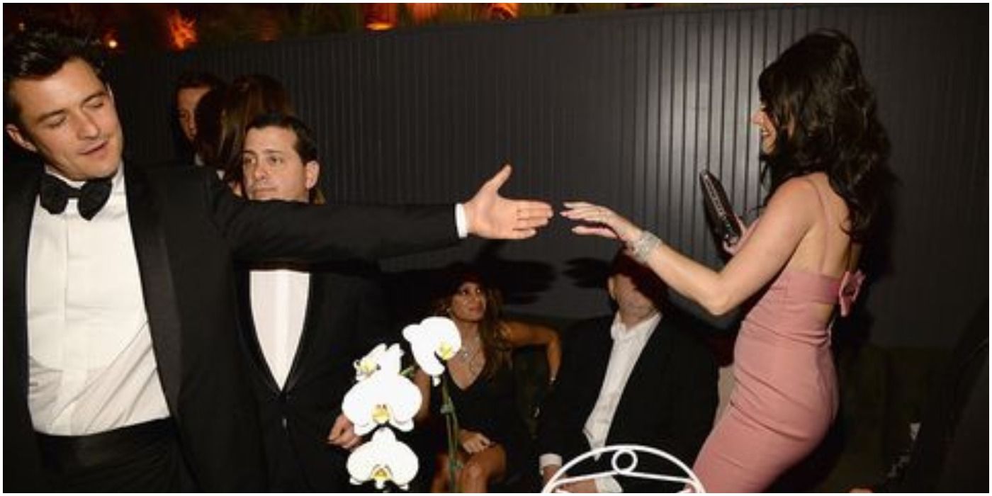 Orlando Bloom and Katy Perry at Golden Globes after party in January 2016
