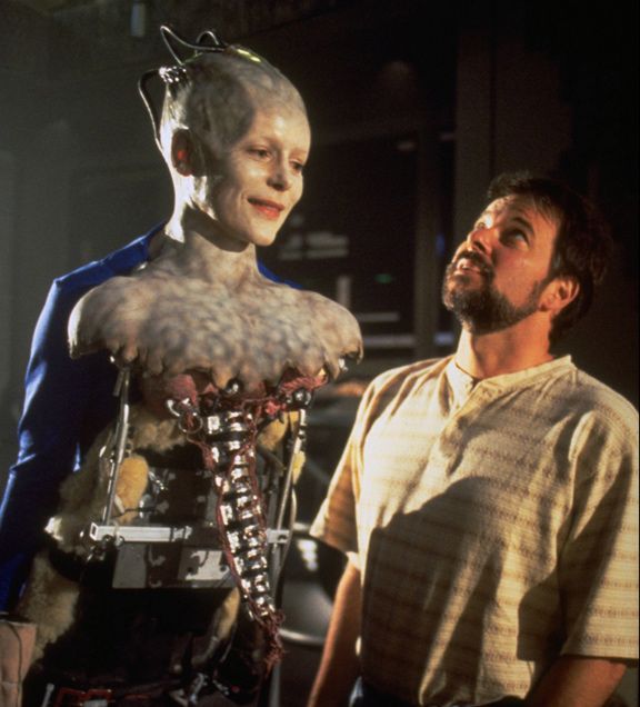 Alice Krige and Jonathan Frakes - Star Trek: First Contact