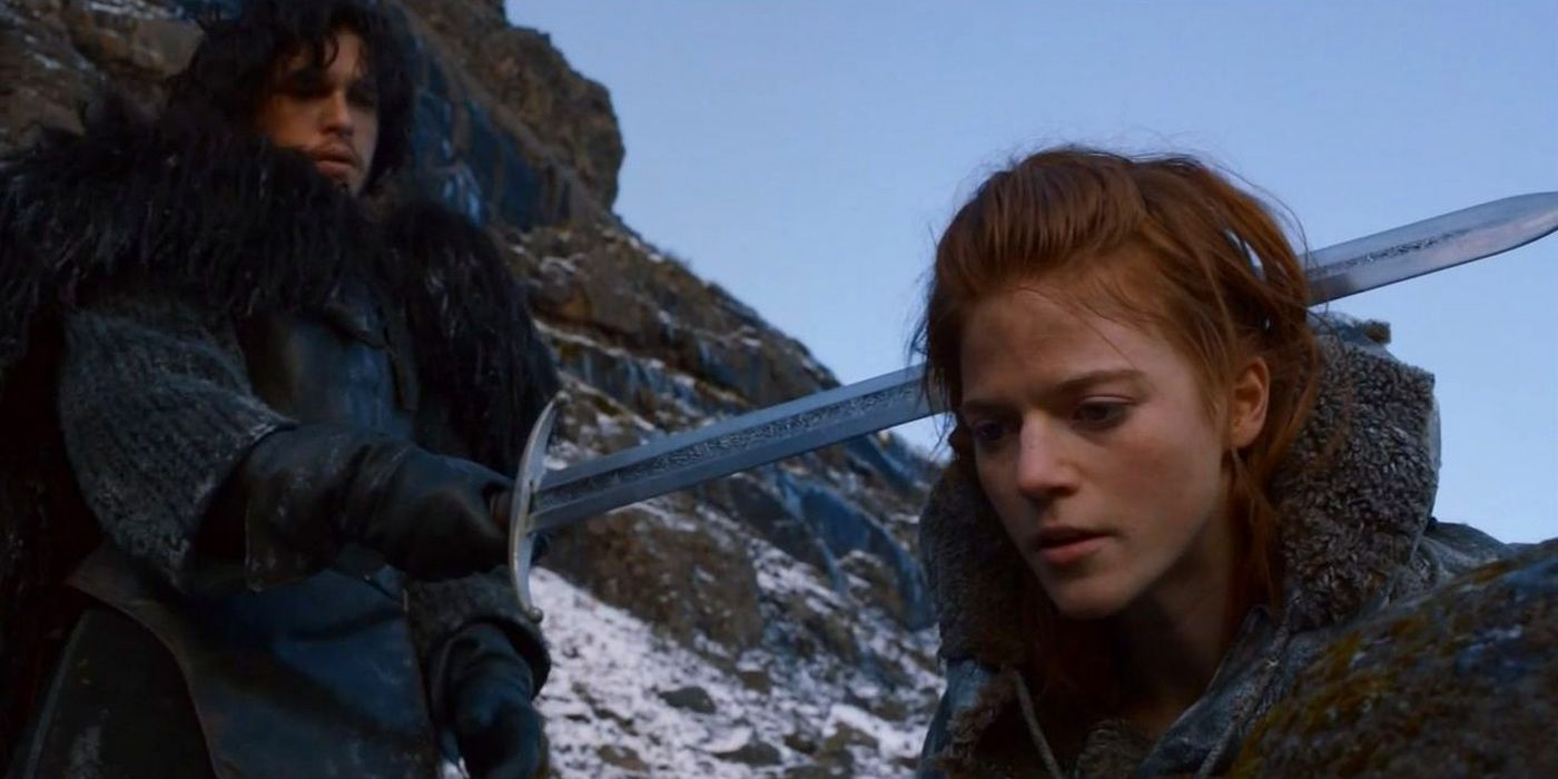 Jon Snow and Ygritte in GoT