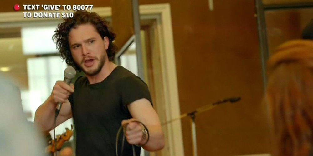 Kit Harington - Red Nose Day - Game of Thrones 