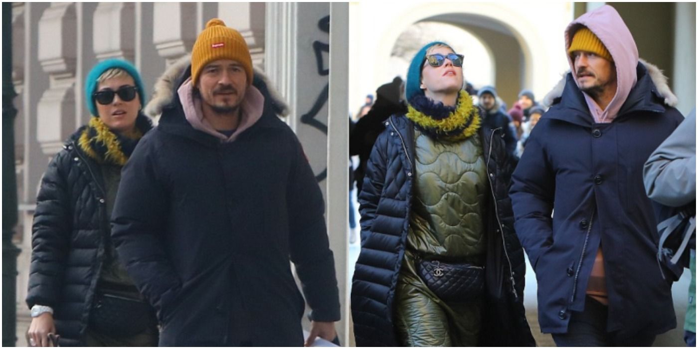 Katy Perry and Orlando Bloom in Prague