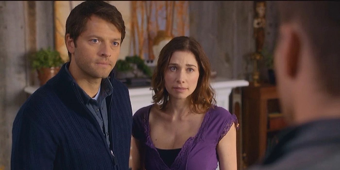 Supernatural Castiel and his wife Daphne who thinks hes Emmanuel