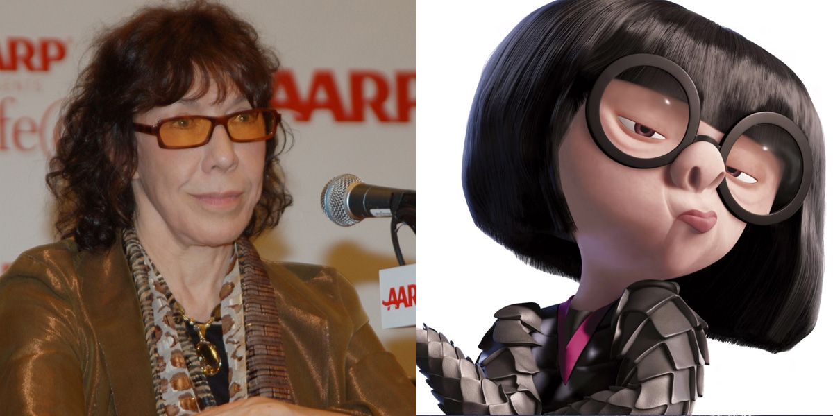 Lily Tomlin and Edna Mode