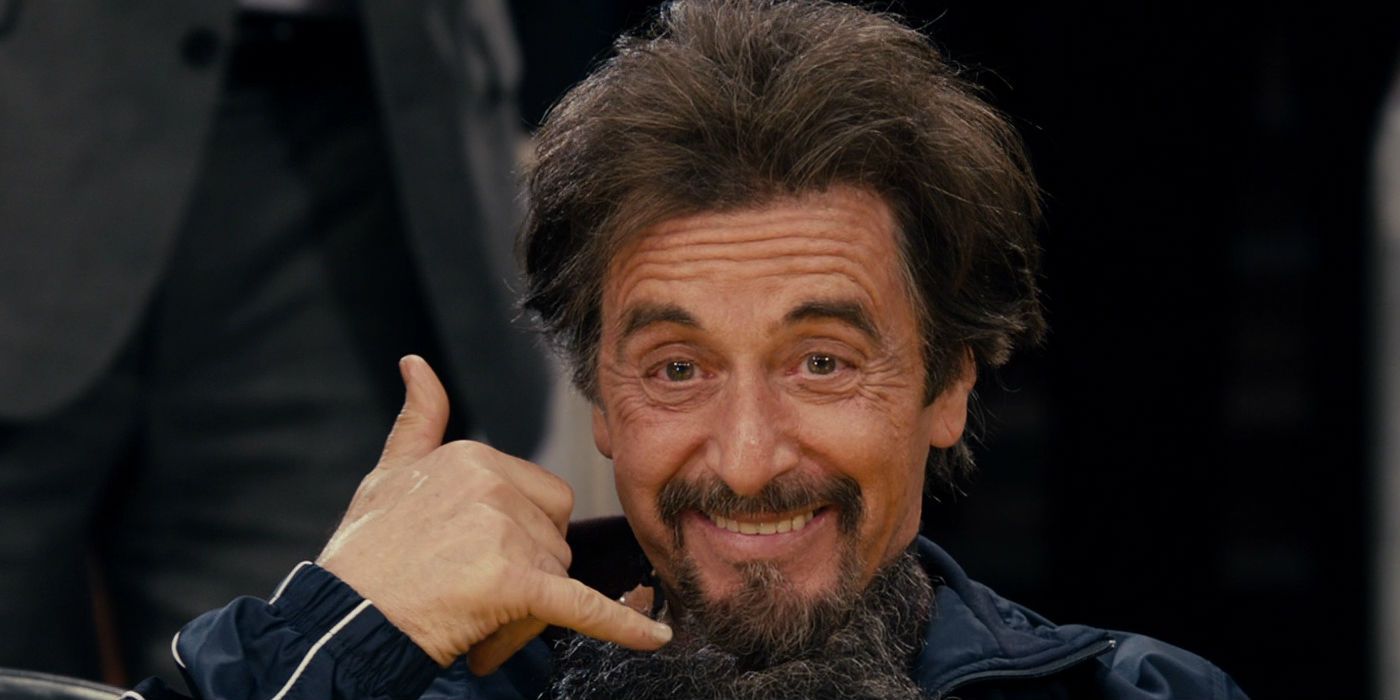 Al Pacino smiling in Jack and Jill