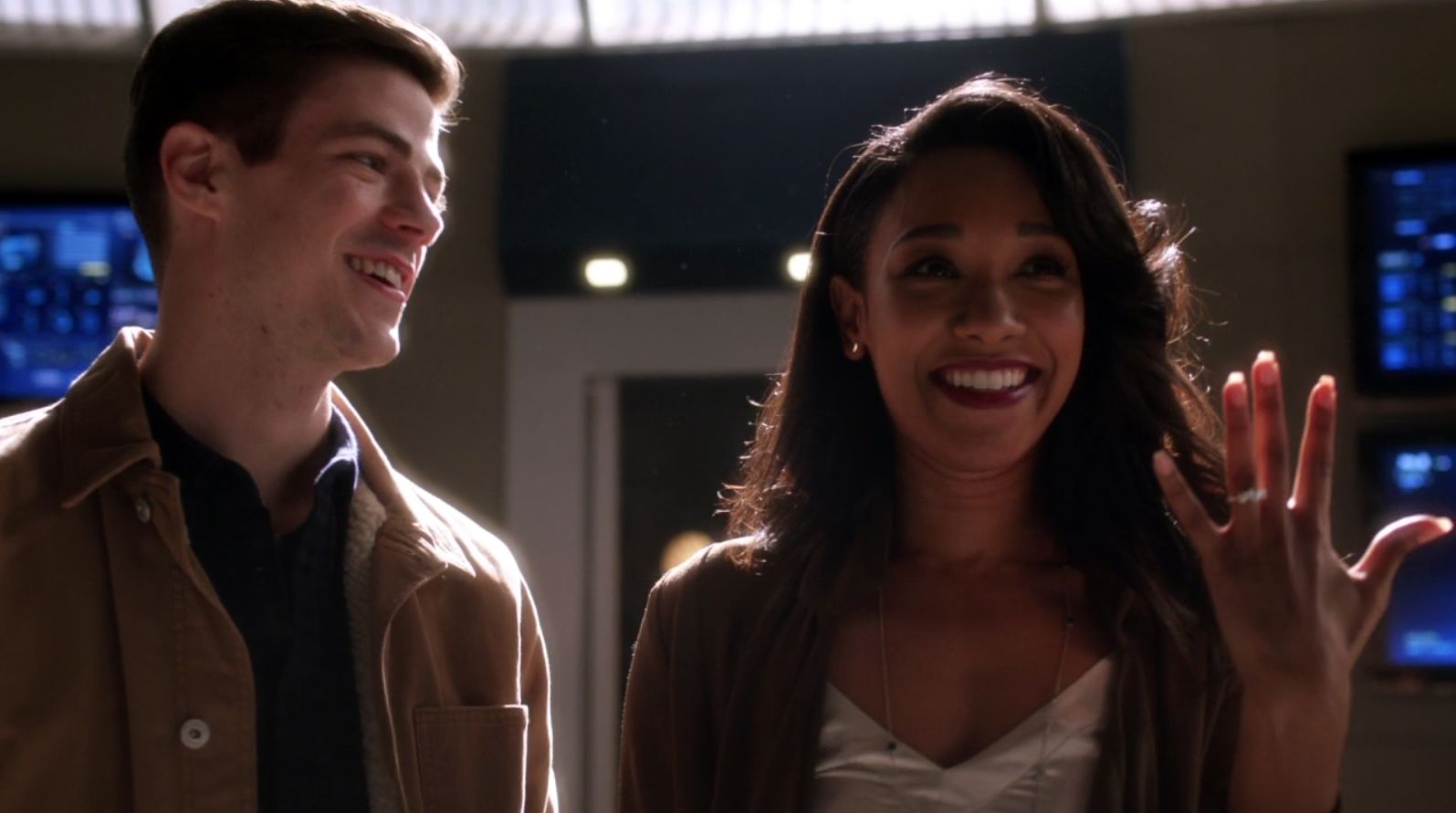 Barry and Iris in The Flash