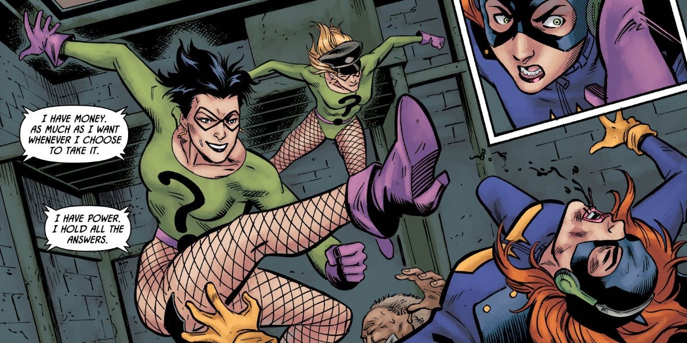 Batgirl Comic Riddler Fight