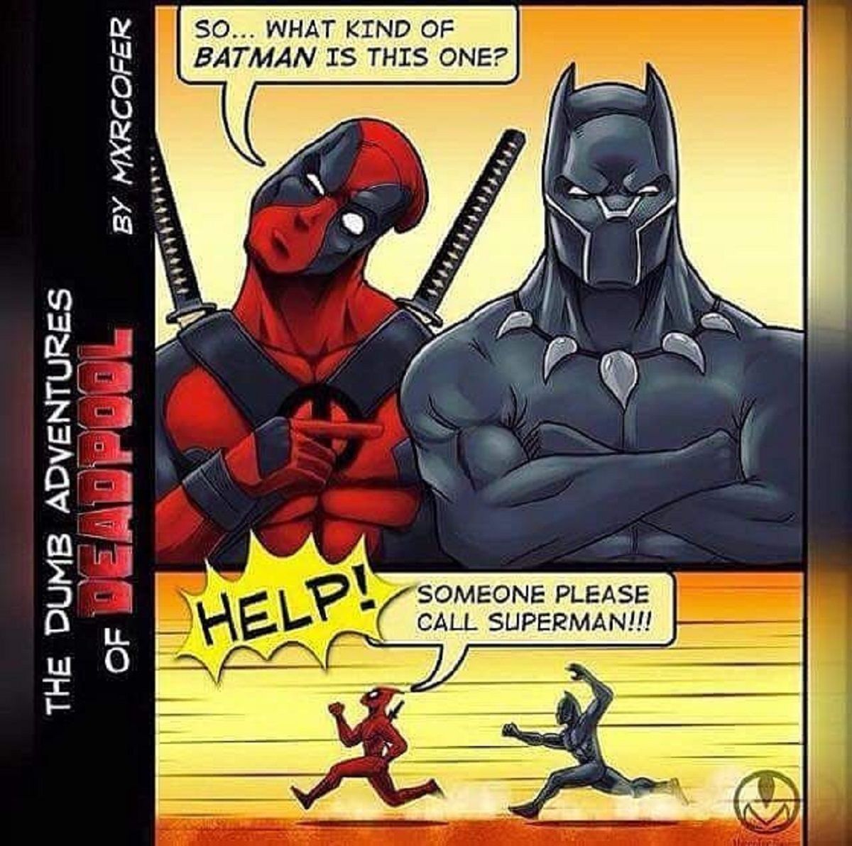 Batman Vs Black Panther and Deadpool