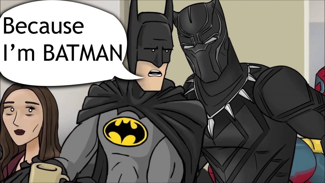 Batman black Panther spoof