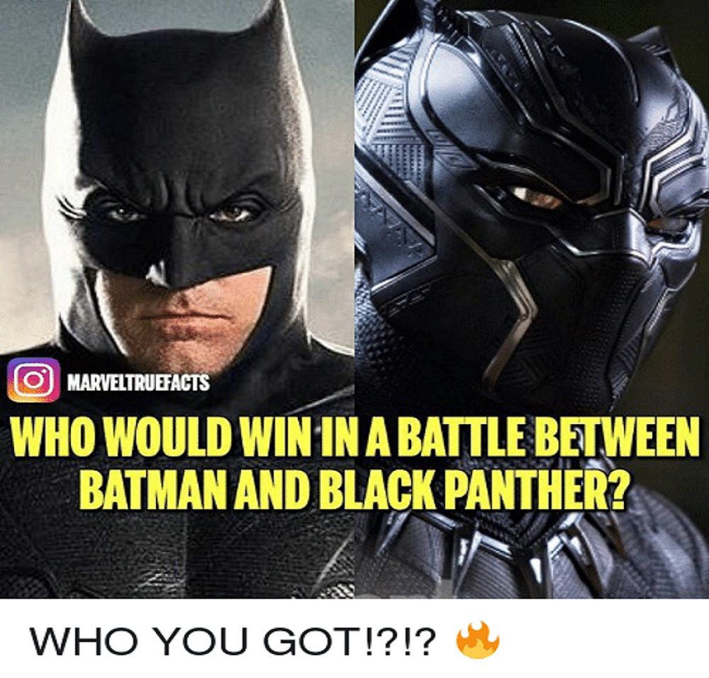 Batman vs Black Panther Who Would Win Meme