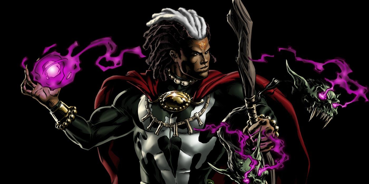 Brother Voodoo uses his powers in Marvel Comics.