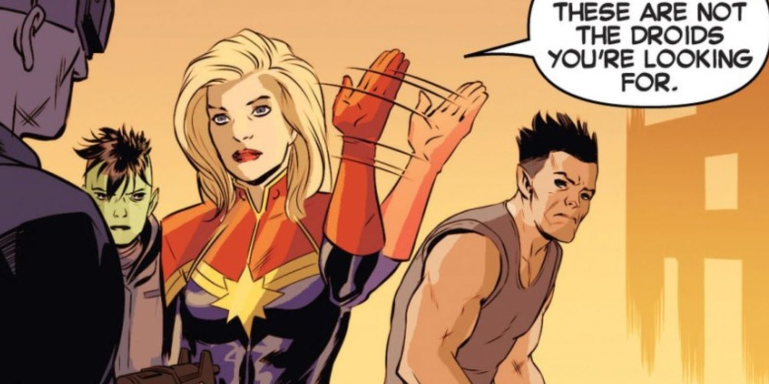 Carol Danvers uses a Star Wars reference in Marvel Comics