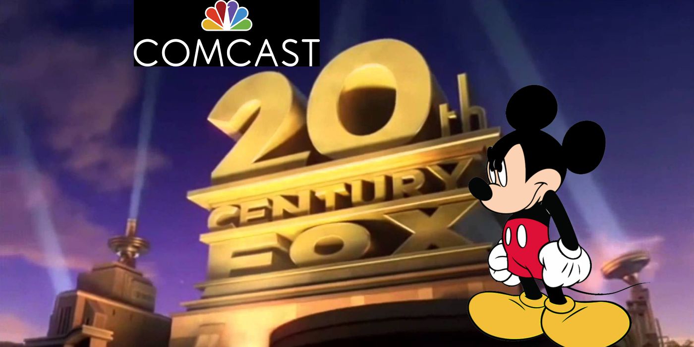 Mickey Mouse glaring at 20th Century Fox Logo