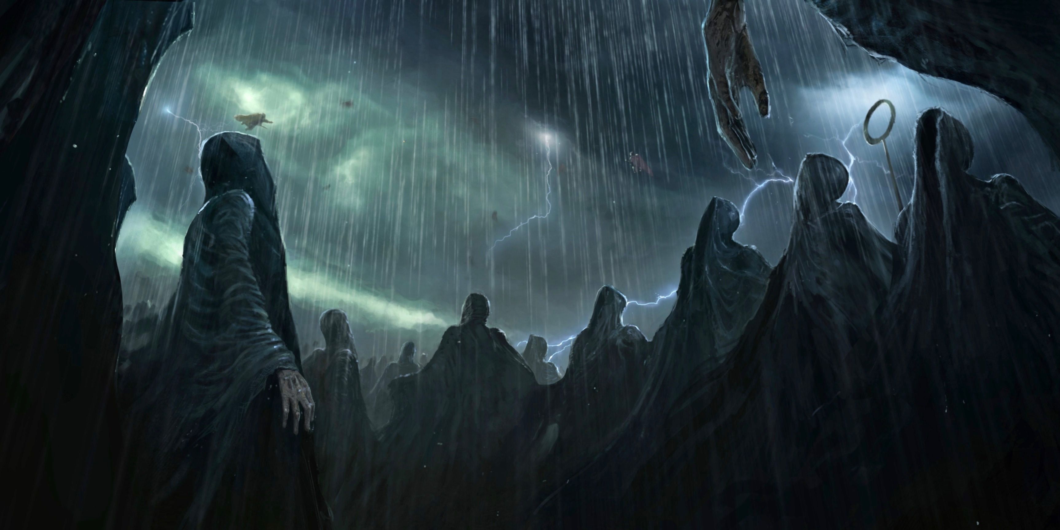 Artwork of Dementors in Harry Potter 