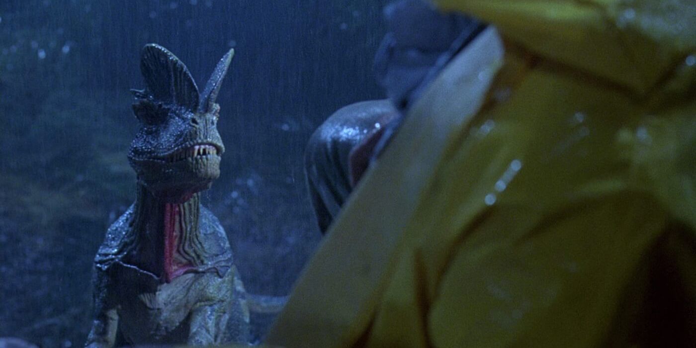 Dennis Nedry's death in Jurassic Park 1993