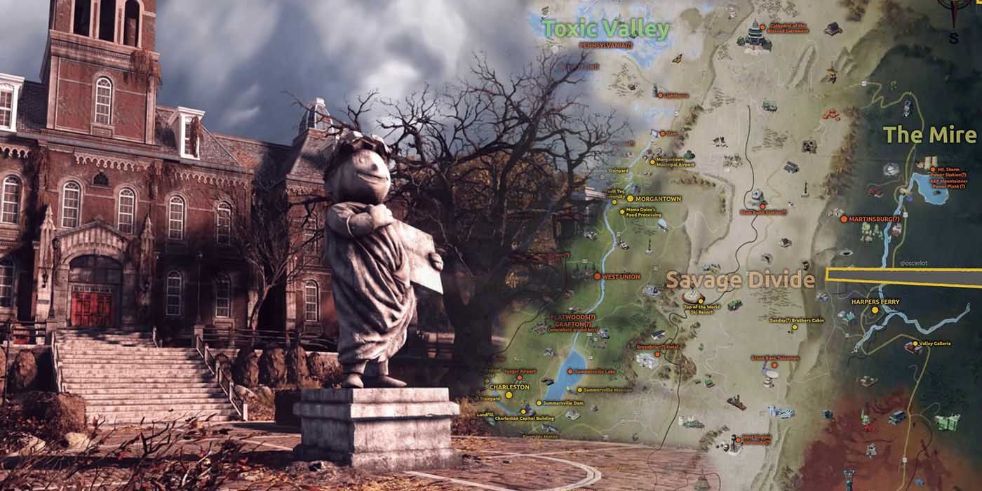 Fallout 76 West Virginia map