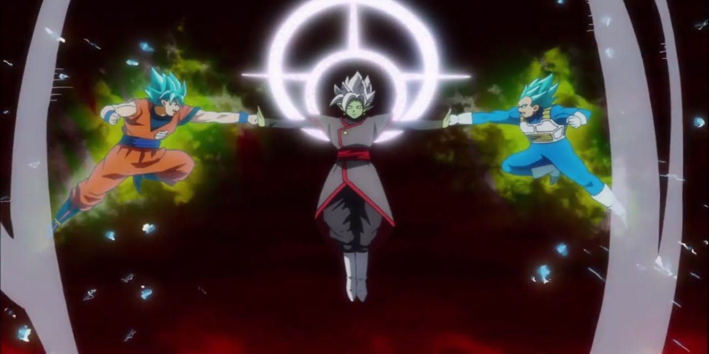 Fused Zamasu Versus Goku And Vegeta