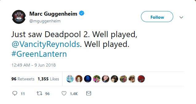 Green Lantern Screenwriter Responds To Deadpool 2s Jokes