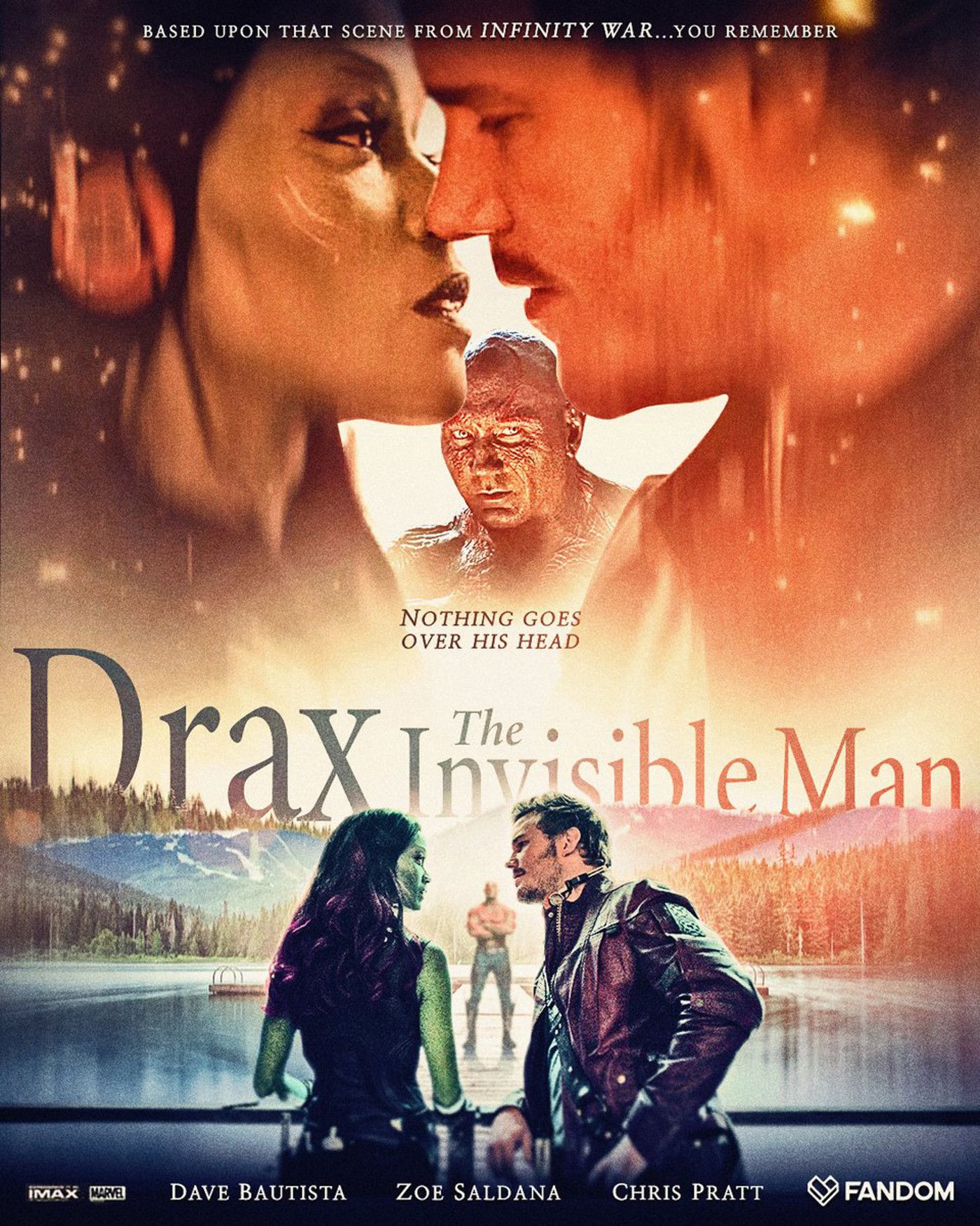 Guardians Of The Galaxy Drax The Invisible Man Fan Poster