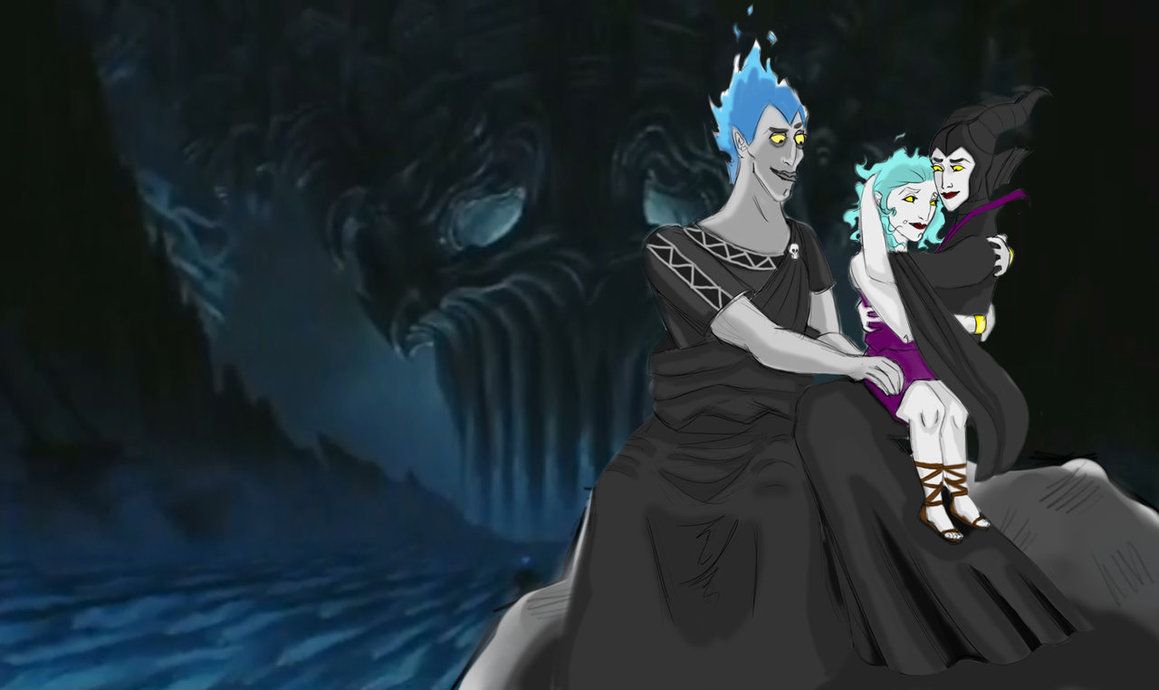 Hades and Maleficent with Child