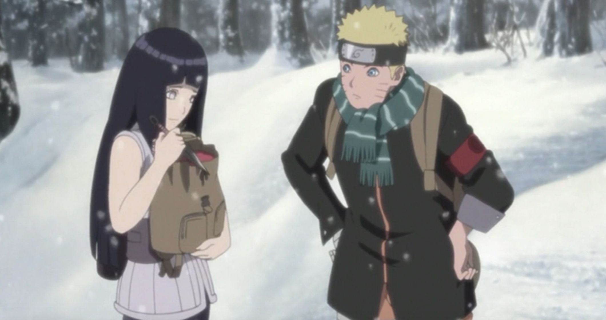 Hinata Hides Her Red Scarf In The Last Naruto The Movie