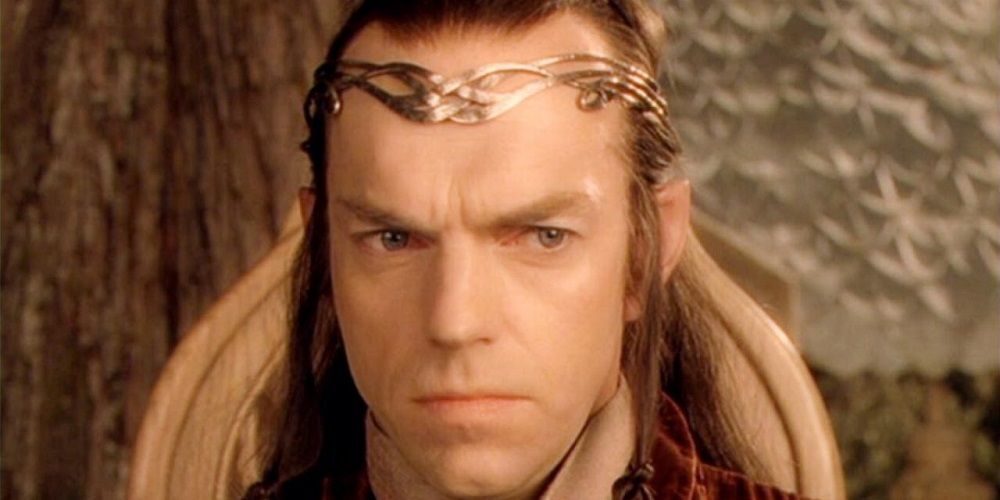 Hugo Weaving as Elrond in The Lord of the Rings